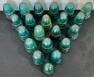 lot 316 image: 21 Glass Insulators
