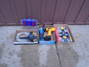Flat of misc. tools, hardware & other treasures. As shown.