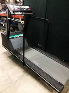 lot 1 image: WOW MSRP $8000 Physical Therapy Rehab Clinic Professional Grade Medical Equipment Quinton Medtrack CR60 Treadmill With Handrails 400lb Capacity - Good Working Condition