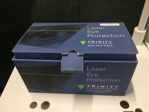 lot 23 image: MSRP $500 Super Cool Trinity Technologies Laser Eye Safety Protection Glasses Googles - Excellent Condition - In Original Box - Could Be NEW