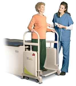 lot 44 image: MSRP $4000 Brewer 3000 LiftMate Low  High 500lb Weight Capacity Patient Safety Lift - Excellent Condition However Needs New Battery - Can Be Purchased Online For $250 Link To Replacement Battery In Description