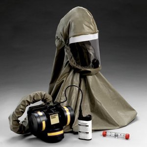 lot 5 image: WOW MSRP $1800 3M Breathe Easy (CBRN) Powered Air Purifiying Respirator (PAPR) System for Emergency Preparedness - Come With 3 New Sealed In Package Cartridges