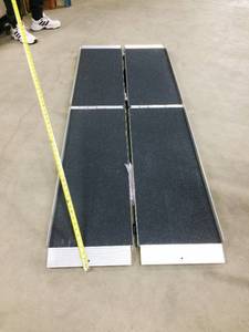 Like New Condition Silver Spring 7 Multifold Portable Wheelchair Ramp - 600lb Capacity