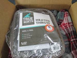 true north heated throw 60 inch x 7...
