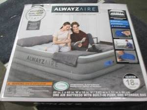 alwayzaire queen 18inch air mattres...