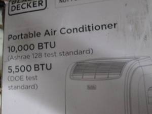 black and decker 10,000btu portable...