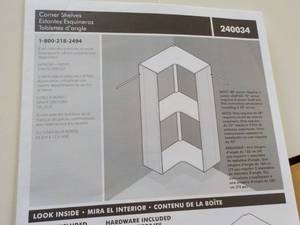 lot 9 image: Corner Shelves Kit...