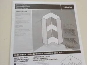 lot 10 image: Corner Shelves Kit...