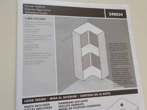 lot 11 image: Corner Shelves Kit...