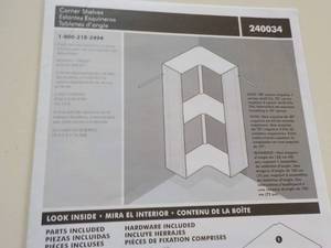 lot 12 image: Corner Shelves Kit...
