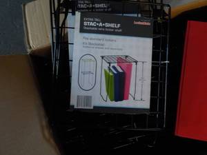 lot 31 image: Stac-A-Shelf Locker Shelves and Fol...