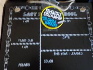 lot 33 image: Reversible Chalkboard and Locker Sh...