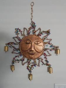 lot 52 image: Copper Sun Wall Dcor 18 x 25...