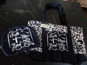lot 77 image: 2 pc Faith, Hope, and Love Canvas B...