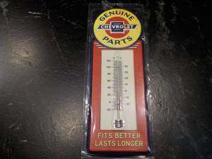 lot 80 image: Chevrolet Thermometer Metal 15 tal...