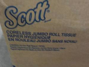 lot 151 image: Case of Scott 12 x 1150 per roll Co...
