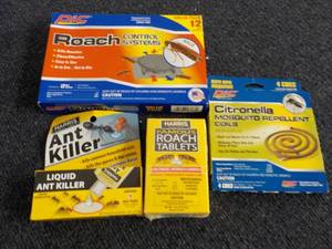 lot 185 image: Roach, Ant, and Mosquito Repellent...