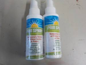 lot 203 image: 2 Bottles Pain Spray...