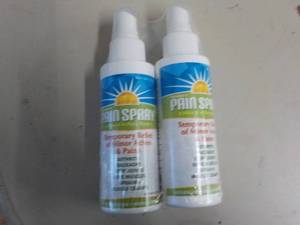 lot 204 image: 2 Bottles Pain Spray...