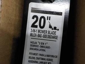 lot 230 image: 5 - 20 in. Mower Blades...