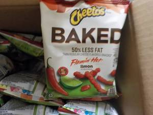 lot 268 image: 3 Cases Cheetos Baked Flamin Hot Li...