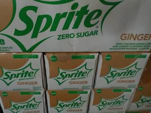 lot 277 image: 4 - 12 packs Sprite Ginger Zero Sug...