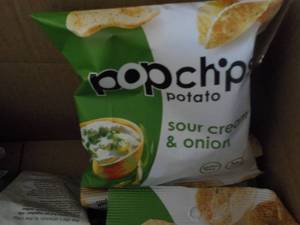 lot 283 image: 2 Cases Pop Chips Sour Cream and On...