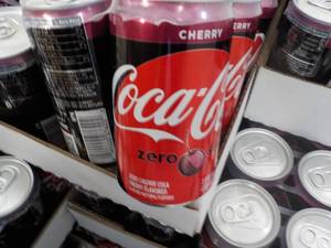 lot 286 image: 2 Cases Coca Cola Cherry Zero Sugar...