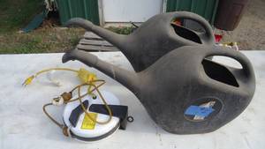 Coolant jugs and treble light cord reel