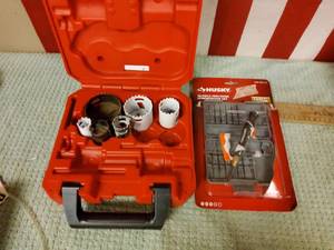 Milwaukee hole saw kit , and mini bit screw driver set