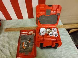 Milwaukee hole saw kit , and mini bit screw driver set