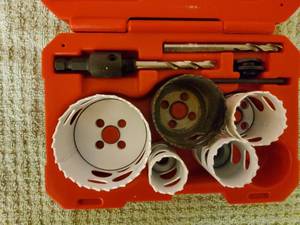 Milwaukee hole saw kit with case.