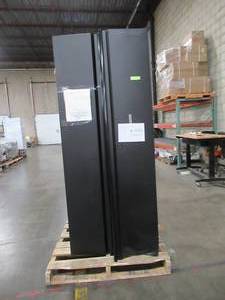 lot 250 image: Husky Welded 54 in. W x 75 in. H Steel Garage Cabinet Set in Black Model GS05403-1W(Scratch & Dent Needs Repairs)
