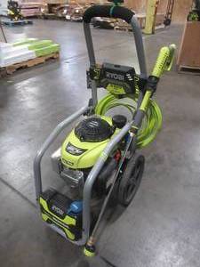lot 19 image: Ryobi 3300 PSI 2.3 GPM Honda GCV190 Gas Pressure Washer with Idle Down. - Runs Rough.
