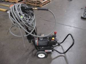 lot 25 image: MI-T-M Pressure Washer Mister Combination, Electric, CM-1400-0MEC-M - Works - Missing Spray Nozzels - Previous Rental Tool.