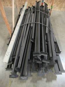 lot 151 image: WHOLESALE MIXED PALLET OF MISCELLANEOUS RAILS (Mainly), AND SUPPORTS FOR STORAGE RACKING SYSTEMS (Clearing out warehouse)