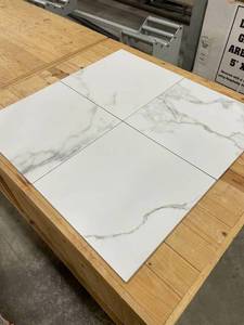 170 Sq Ft Sichenia Marmo Calcutta 18 x 18 Italian&nbspPorcelain Floor Tile