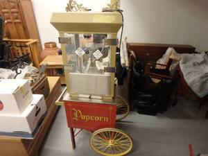 Popcorn Machine on Cart