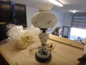 Painted Glass Lamp
