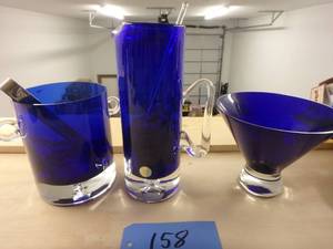 Blue Glass Set