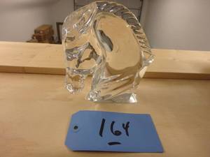 Baccarat Crystal Horse Head