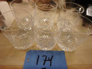 Crystal tumblers