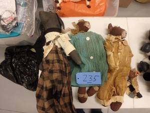 Three Local Folk Art Dolls
