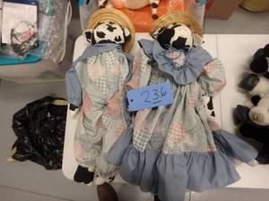 Two Large Cow Dolls