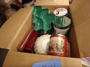Box of Xmas Tins