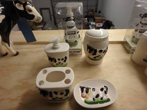 Cow Bathroom Set