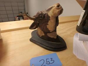 Wooden Cow Wall Mount