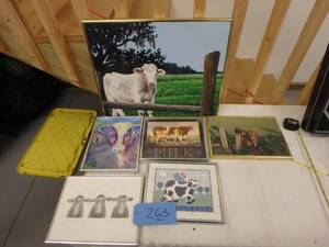 Six Smaller Cow Prints