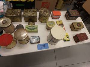 Lot of Vintage Tins