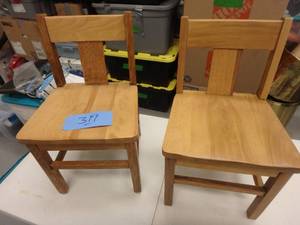Two Antique Childrens Chairs